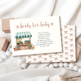 Cartão De Informações Livros de Chás de fraldas cultivados localmente pa