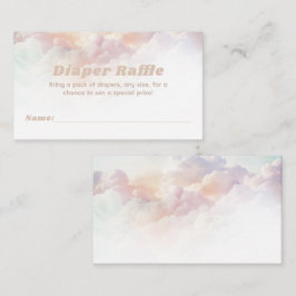 Cartão De Informações Livros de Chás de fraldas da Nuvem Nine do Arco-Ír