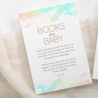 Livros de Chuvinha Colorida para Chás de Bebê