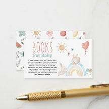 Livros de Chuvinha de Aguarela para Chá de Bebê
