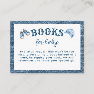 Cartão De Informações Livros de Chuvinha de Bebê Menino para Bebê de Blu