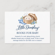 Livros de Chuvinha de Bebê Pequeno Dumpling Azul p