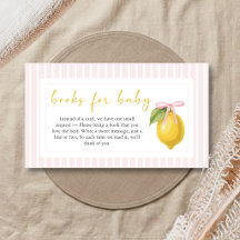 Livros de Chuvinha de Limão para Baby Shower