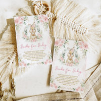 Livros de Coelho Floral Rosa para Bebê