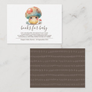 Cartão De Informações Livros de Cogumelo Whimsso para Bebê