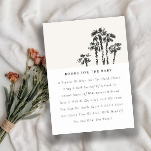 Cartão De Informações Livros de Desenho de Palmeira Costeira Para Chuvei