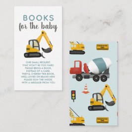 Cartão De Informações Livros De Digger Para Bebê