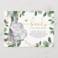 Livros de Elefante Verde Dourado para Bebê