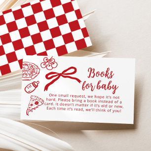 Cartão De Informações Livros de Entrega Especial para Bebê Arco Italiano