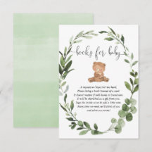 Livros de eucalipto de ursos de pelúcia verde para