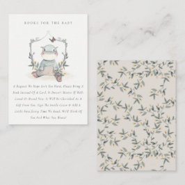 Cartão De Informações Livros De Fauna De Hippo De Bebê Amarelo-Gato Para