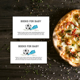 Cartão De Informações Livros de futebol All Star para churrasco de bebê