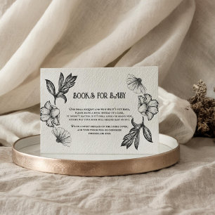 Cartão De Informações Livros de góticos para as flores de tatuagem de Ch