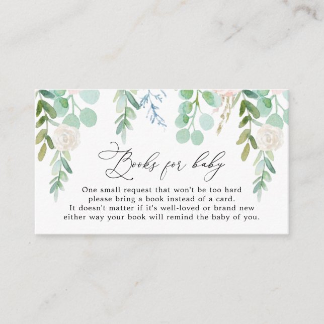 Cartão De Informações Livros De Jardim Espelho Para Placa De Chá de fral (Frente)