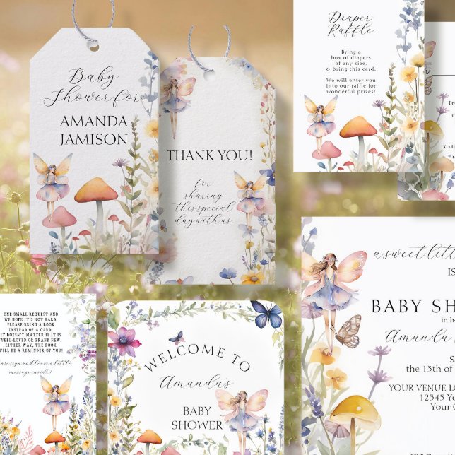 Cartão De Informações Livros de Jardins de Fada de Flor Selvagem Encanta (Criador carregado)