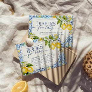 Cartão De Informações Livros de limões da Costa do Mediterrâneo Amalfi p