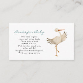 Cartão De Informações Livros de Meninos para Bebês