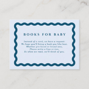 Cartão De Informações Livros de Mola Azul Retroativa para Bebê