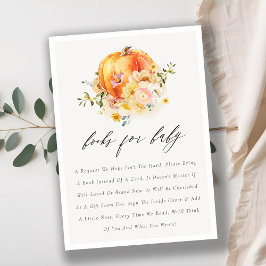 Cartão De Informações Livros de Pumpkin Laranja Frio-Cinto-Corpo para o 