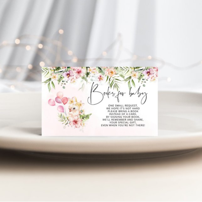 Cartão De Informações Livros de safari para bebês tropicais (Criador carregado)