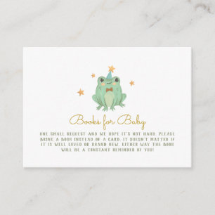Cartão De Informações Livros de Sapo para placa de gabinete para bebê