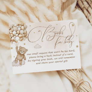 Cartão De Informações Livros De Urso De Teddy Para Bebê