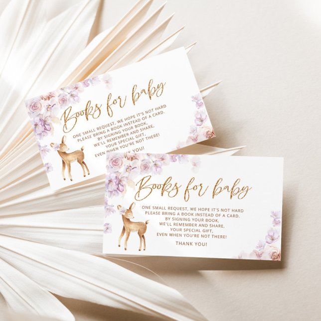 Cartão De Informações Livros de veados para o ingresso de bebês (Criador carregado)