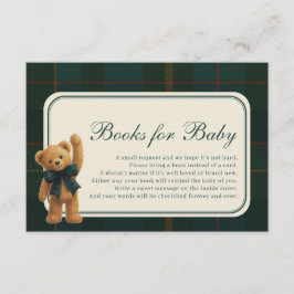 Cartão De Informações Livros do Ursinho Teddy Heritage Polo para Bebê Me