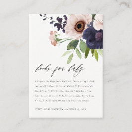 Cartão De Informações Livros Florais Anemone do Marinho Blush para Chá d