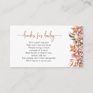 Cartão De Informações Livros Florais De Queda Para Bebê
