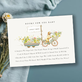 Cartão De Informações Livros Florais De Retriever De ouro Para Chá de fr