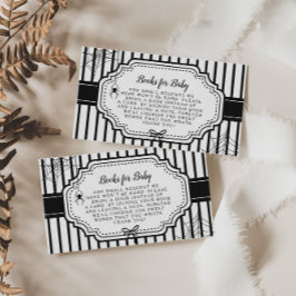 Cartão De Informações Livros Góticos de Outono das Halloween para Bebê