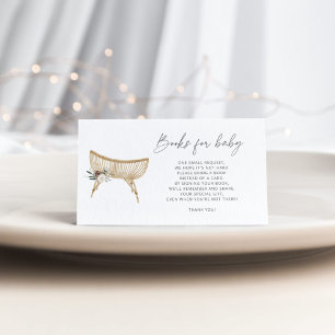 Cartão De Informações Livros infantis de inverno para bilhete para bebês