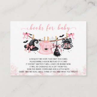 Cartão De Informações Livros Little Boo para Chá de Bebê