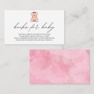 Cartão De Informações Livros para Baby Bonjour Bebe chá de fraldas franc