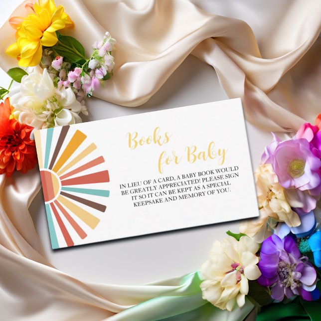 Cartão De Informações Livros para Baby Ray of Sunshine Chá de fraldas (Criador carregado)