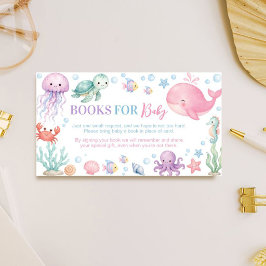 Cartão De Informações Livros Para Bebê Banho de Bebê Cute Ocean Sea You 