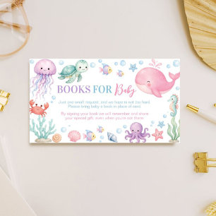 Cartão De Informações Livros Para Bebê Banho de Bebê Cute Ocean Sea You