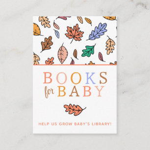 Cartão De Informações Livros para Bebê Chá de Bebê Enamorados