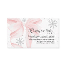 Livros para Bebê com Laço Rosa Snow in Love