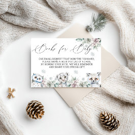 Cartão De Informações Livros Para Bebê De Animais Árcticos