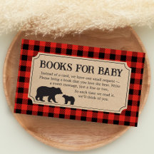 Livros para Bebê de Chuveiro de Bebê do Urso Lenha
