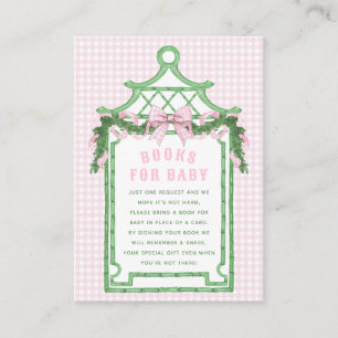 Cartão De Informações Livros Para Bebê De Pagoa De Chinoiserie