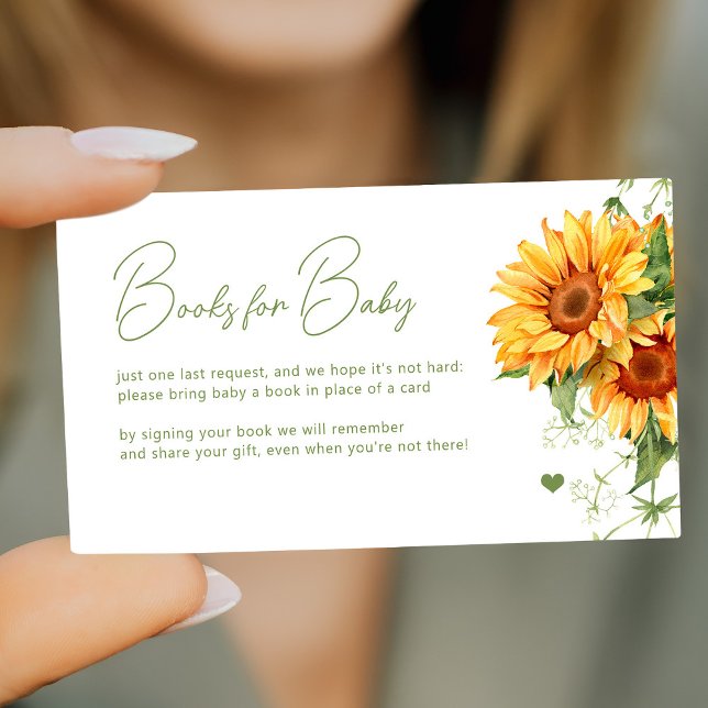 Cartão De Informações Livros para bebê elegante trazem um chá de fraldas (Criador carregado)