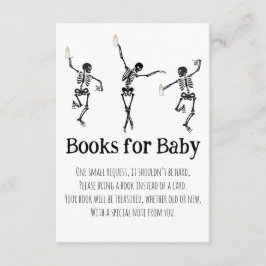Cartão De Informações Livros para Bebê Little Boo Dancing Skeletons Inse
