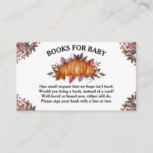 Livros para Bebê no Chá de Bebê de Folha de Outono