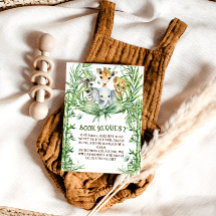 Livros para bebê Safari Animais Laço Fofo Chás de