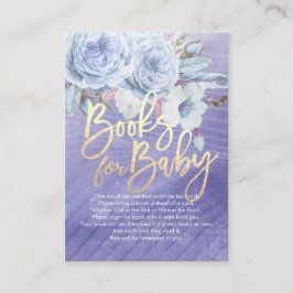 Cartão De Informações Livros para Bebê / Traga um livro Solicitação