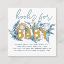 Cartão De Informações Livros para Bebês Safari