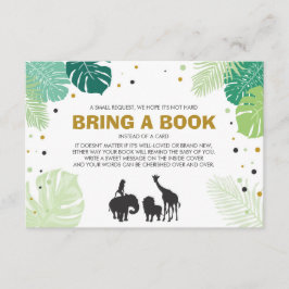 Cartão De Informações Livros para bebês Tragam um livro Safari Animais S